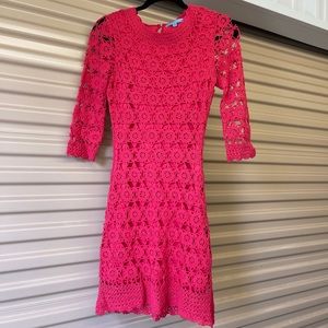 Coral Knitted Dress